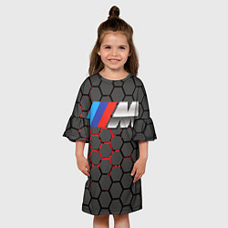Платье клеш для девочки BMW, цвет: 3D-принт — фото 2