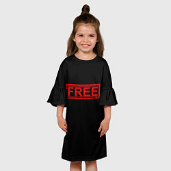 Платье клеш для девочки FREE, цвет: 3D-принт — фото 2