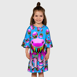 Платье клеш для девочки 6IX9INE GOOBA, цвет: 3D-принт — фото 2