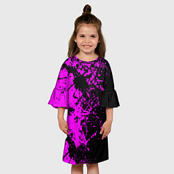 Платье клеш для девочки Чёрная магия, цвет: 3D-принт — фото 2