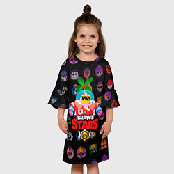 Платье клеш для девочки BRAWL STARS NEW SPROUT 14, цвет: 3D-принт — фото 2