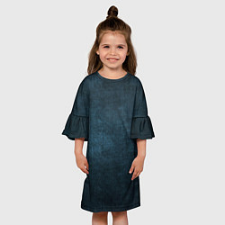 Платье клеш для девочки Текстура поверхность пятна, цвет: 3D-принт — фото 2