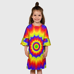 Платье клеш для девочки Tie-Dye, цвет: 3D-принт — фото 2