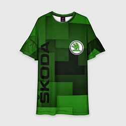 Платье клеш для девочки SKODA, цвет: 3D-принт