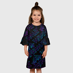 Платье клеш для девочки WARFRAME ВАРФРЕЙМ, цвет: 3D-принт — фото 2
