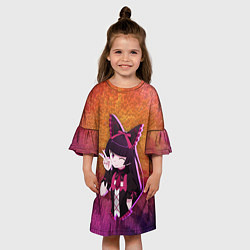 Платье клеш для девочки Рори Меркури, цвет: 3D-принт — фото 2