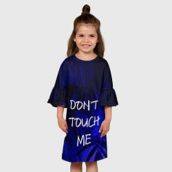 Платье клеш для девочки Не трогай меня, цвет: 3D-принт — фото 2
