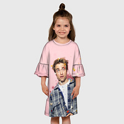 Платье клеш для девочки ROBERT PATTINSON, цвет: 3D-принт — фото 2