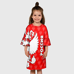 Платье клеш для девочки РОССИЯ, цвет: 3D-принт — фото 2