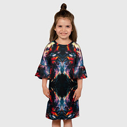 Платье клеш для девочки KRISTALL, цвет: 3D-принт — фото 2