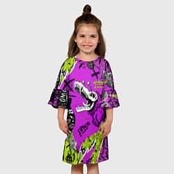 Платье клеш для девочки Watch Dogs: Legion, цвет: 3D-принт — фото 2