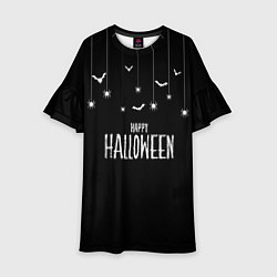 Платье клеш для девочки Happy halloween, цвет: 3D-принт