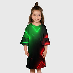 Платье клеш для девочки Geometry Z, цвет: 3D-принт — фото 2