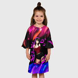 Платье клеш для девочки JOJOS BIZARRE ADVENTURE, цвет: 3D-принт — фото 2