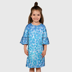 Платье клеш для девочки Изморозь, цвет: 3D-принт — фото 2
