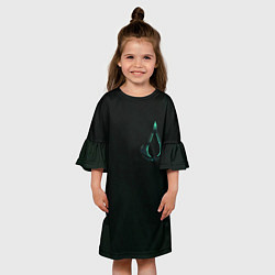 Платье клеш для девочки ASSASSINS CREED VALHALLA, цвет: 3D-принт — фото 2