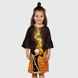 Платье клеш для девочки ЗЕНИЦУ, цвет: 3D-принт — фото 2