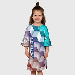 Платье клеш для девочки Minecraft, цвет: 3D-принт — фото 2