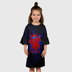 Платье клеш для девочки Imposter, цвет: 3D-принт — фото 2