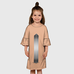 Платье клеш для девочки Загадочный монолит, цвет: 3D-принт — фото 2