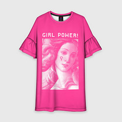Платье клеш для девочки Girl Power!, цвет: 3D-принт