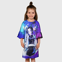 Платье клеш для девочки Шинобу, цвет: 3D-принт — фото 2