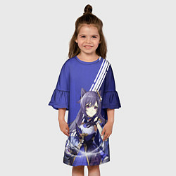 Платье клеш для девочки Genshin Impact, цвет: 3D-принт — фото 2