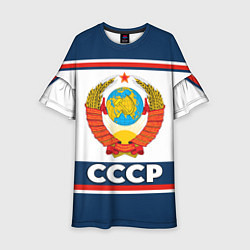 Платье клеш для девочки СССР, цвет: 3D-принт