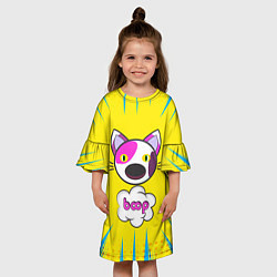 Платье клеш для девочки PoP CaT BooP, цвет: 3D-принт — фото 2