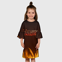 Платье клеш для девочки Valheim: Вальхейм выживание, цвет: 3D-принт — фото 2