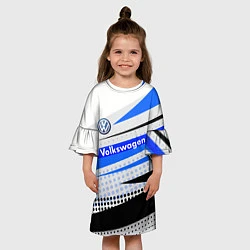 Платье клеш для девочки Volkswagen, цвет: 3D-принт — фото 2