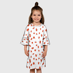Платье клеш для девочки Рябина, цвет: 3D-принт — фото 2