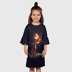 Платье клеш для девочки Little Nightmares 2 Шестая, цвет: 3D-принт — фото 2