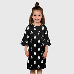 Платье клеш для девочки BITCOIN CRYPTOCURRENCE Z, цвет: 3D-принт — фото 2