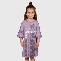Платье клеш для девочки Blossom, цвет: 3D-принт — фото 2