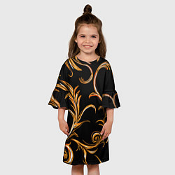 Платье клеш для девочки Лиана, цвет: 3D-принт — фото 2