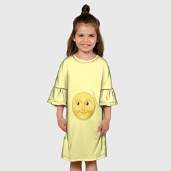 Платье клеш для девочки Светлая луна, цвет: 3D-принт — фото 2