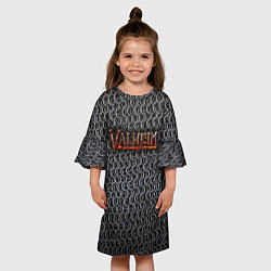 Платье клеш для девочки Кольчуга из Вальхейма, цвет: 3D-принт — фото 2