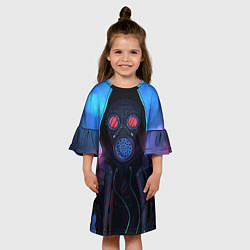 Платье клеш для девочки Сталкер, цвет: 3D-принт — фото 2