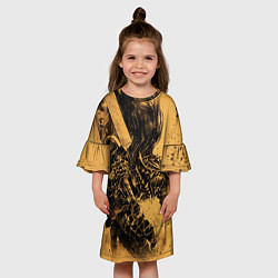 Платье клеш для девочки BERSERK БЕРСЕРК, цвет: 3D-принт — фото 2