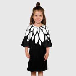 Платье клеш для девочки Лепестки, цвет: 3D-принт — фото 2