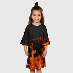 Платье клеш для девочки WRATH: Aeon of Ruin FIRE, цвет: 3D-принт — фото 2