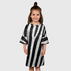 Платье клеш для девочки Зебра, цвет: 3D-принт — фото 2