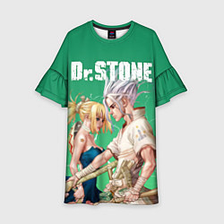 Платье клеш для девочки Dr Stone, цвет: 3D-принт