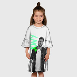 Платье клеш для девочки Jony music, цвет: 3D-принт — фото 2
