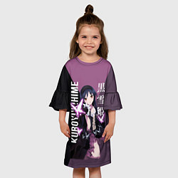 Платье клеш для девочки Черноснежка Kuroyukihime, цвет: 3D-принт — фото 2