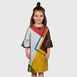 Платье клеш для девочки KVADRO, цвет: 3D-принт — фото 2