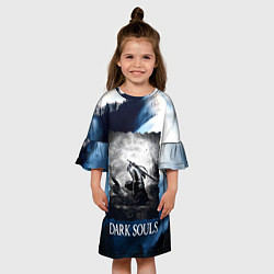 Платье клеш для девочки DARKSOULS WINTER, цвет: 3D-принт — фото 2