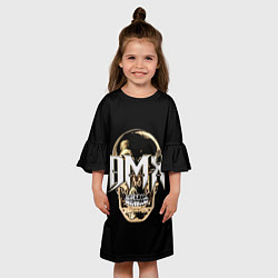 Платье клеш для девочки DMX Skull, цвет: 3D-принт — фото 2