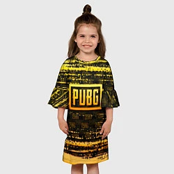 Платье клеш для девочки PUBG ПАБГ, цвет: 3D-принт — фото 2